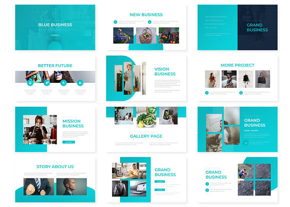Blue Busines - Keynote Template in Keynote Templates - product preview 1