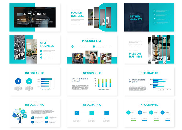 Blue Busines - Keynote Template in Keynote Templates - product preview 2