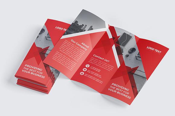 Business Tri-fold Brochures  Design in Brochure Templates - product preview 2
