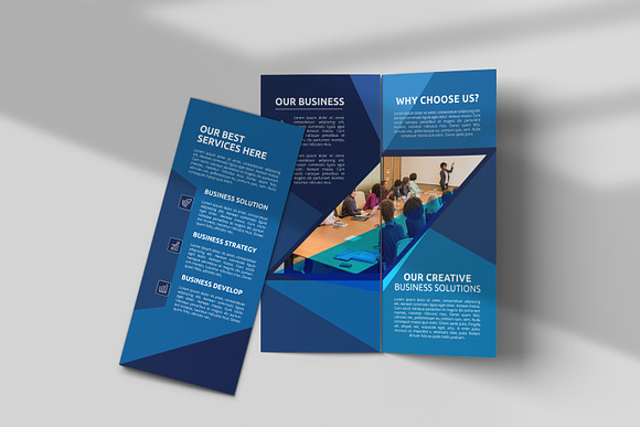 Corporate Business Trifold Brochure in Brochure Templates - product preview 2