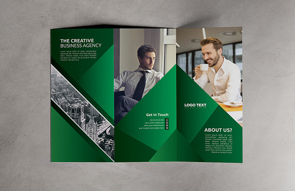 Corporate Business Trifold Brochure in Brochure Templates - product preview 3