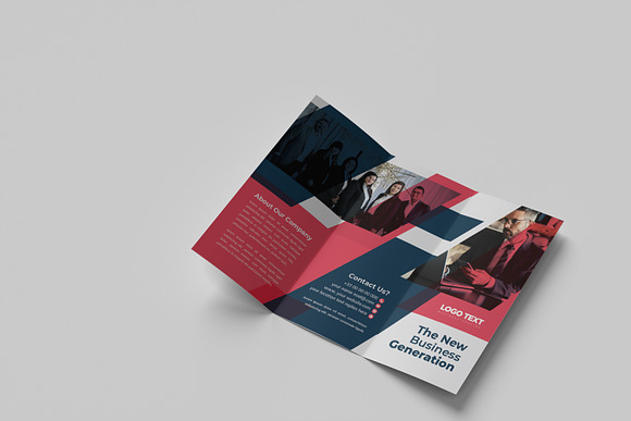 Modern business tri fold brochure in Brochure Templates - product preview 1