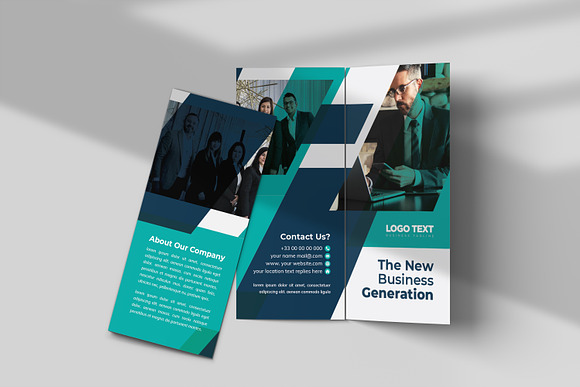 Modern business tri fold brochure in Brochure Templates - product preview 3