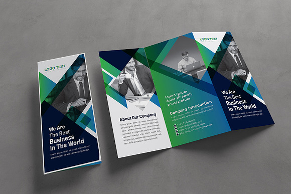 Business Tri-fold Brochure Template in Brochure Templates - product preview 1