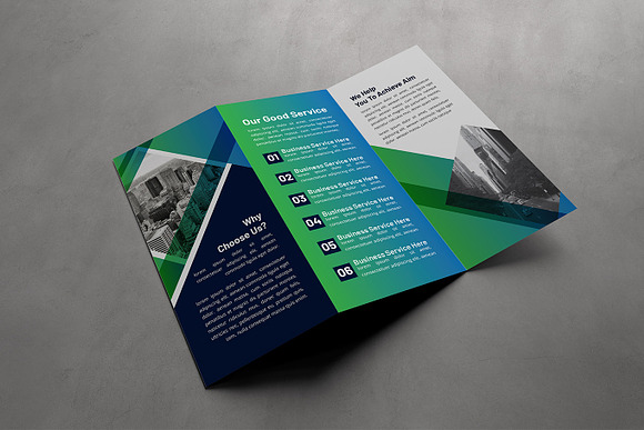 Business Tri-fold Brochure Template in Brochure Templates - product preview 2