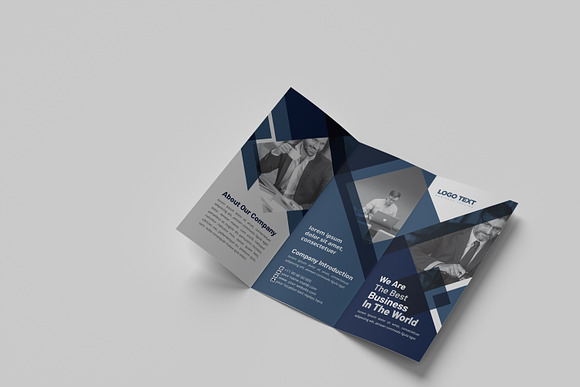 Business Tri-fold Brochure Template in Brochure Templates - product preview 3