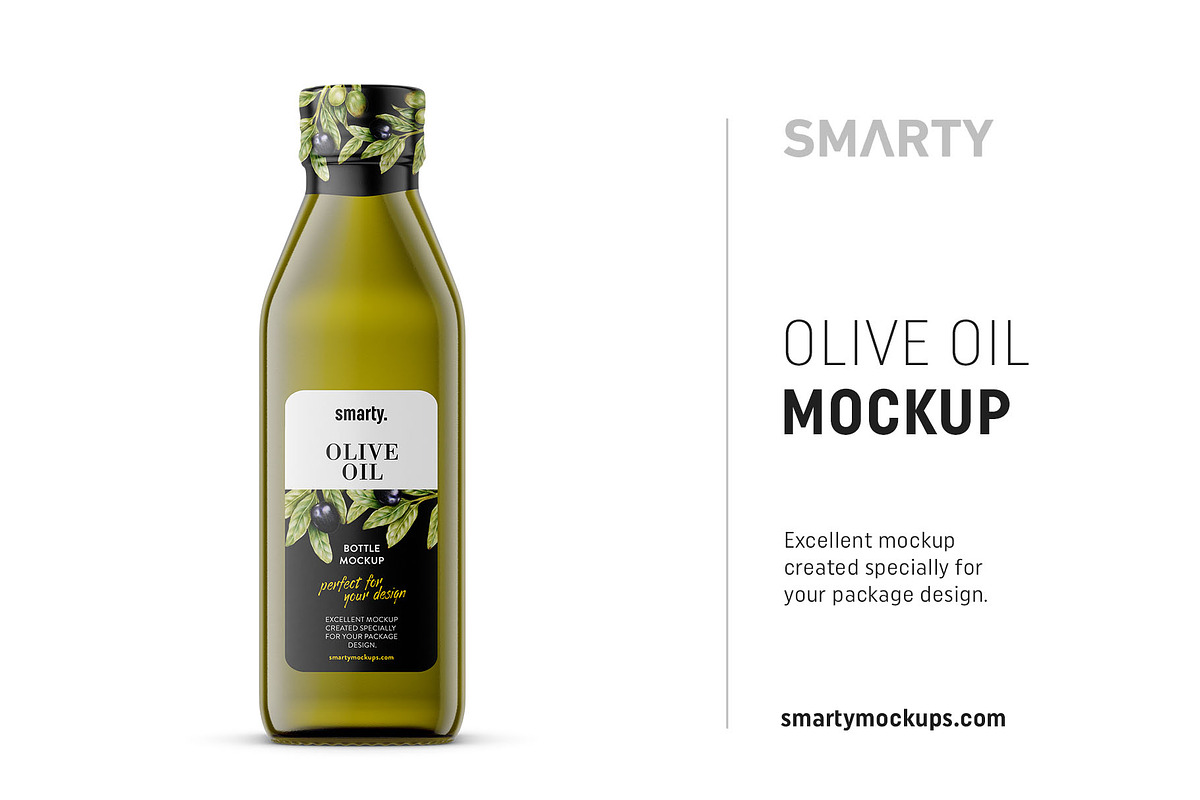 Olive oil mockup in Product Mockups - product preview 8