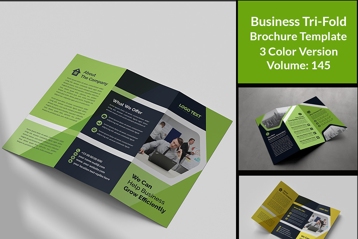 Corporate Business TriFold Brochure in Brochure Templates - product preview 8