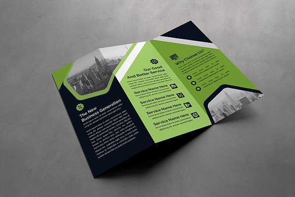 Corporate Business TriFold Brochure in Brochure Templates - product preview 2