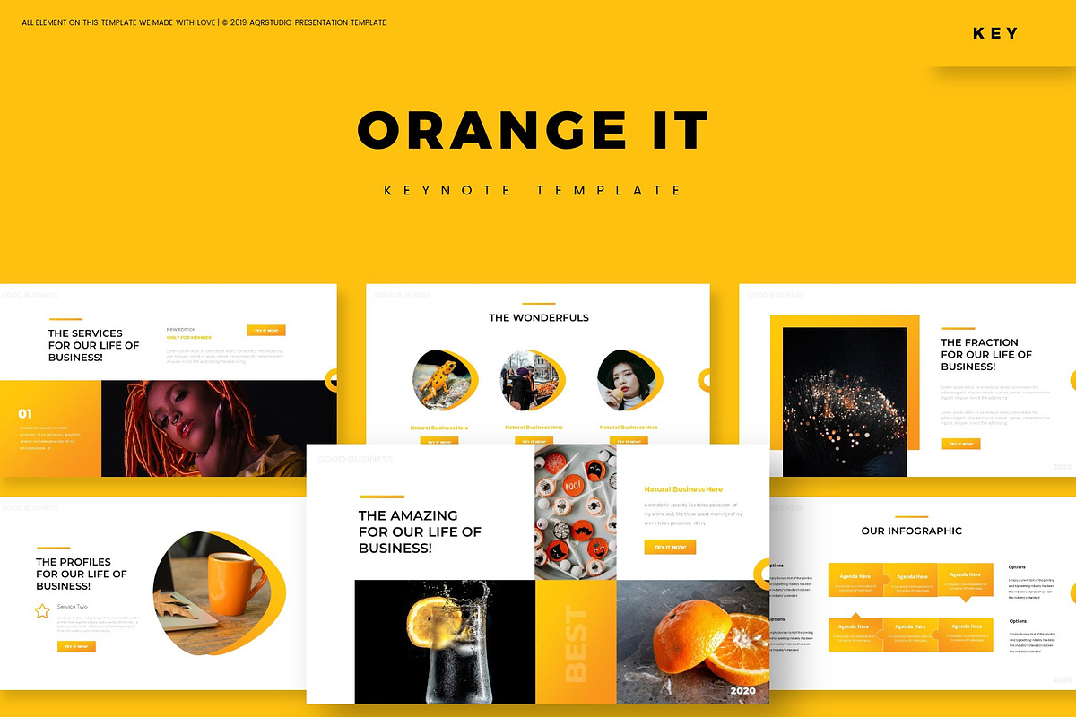 Orange It - Keynote Template in Keynote Templates - product preview 8