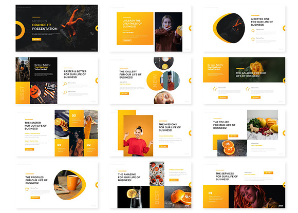 Orange It - Keynote Template in Keynote Templates - product preview 1