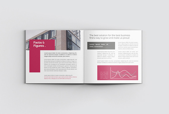 Red Square Annual Report in Brochure Templates - product preview 6