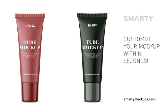 Cosmetic tube mockup in Product Mockups - product preview 2