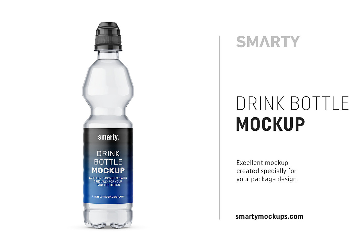 Drink bottle mockup in Product Mockups - product preview 8