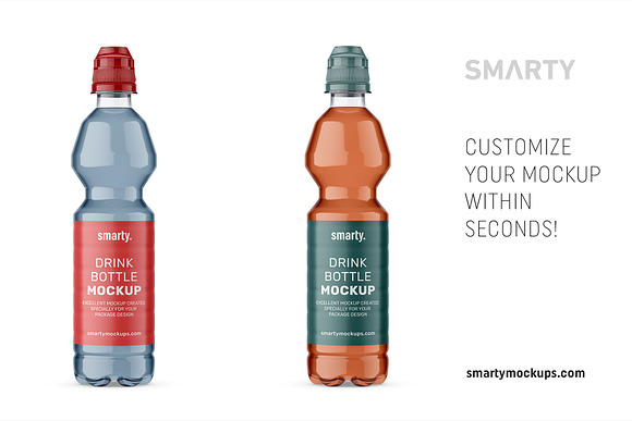 Drink bottle mockup in Product Mockups - product preview 2