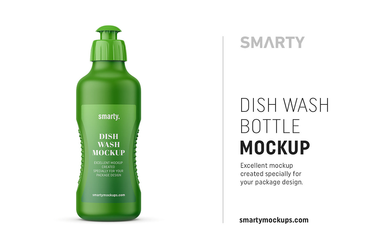 Dish wash bottle mockup in Product Mockups - product preview 8