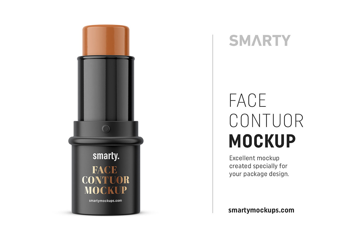 Face contuor stick mockup in Product Mockups - product preview 8