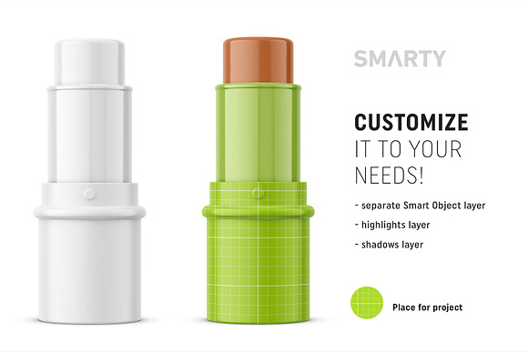 Face contuor stick mockup in Product Mockups - product preview 1