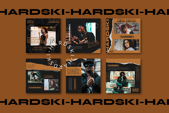 HARDSKI - Instagram Template in Instagram Templates - product preview 2