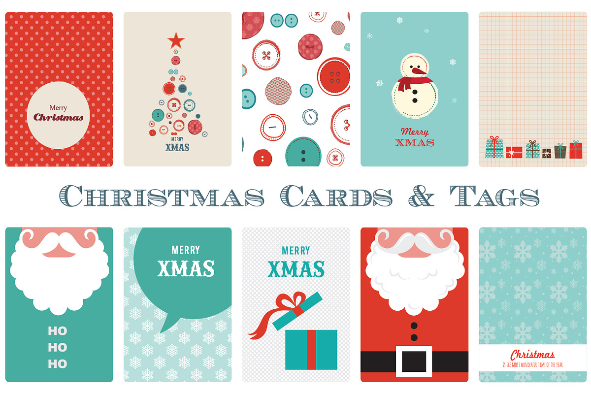 Christmas Cards and Tags in Illustrations - product preview 8