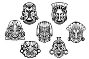 Ancient tribal religious masks