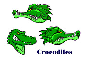 Cartoon crocodile and alligators cha