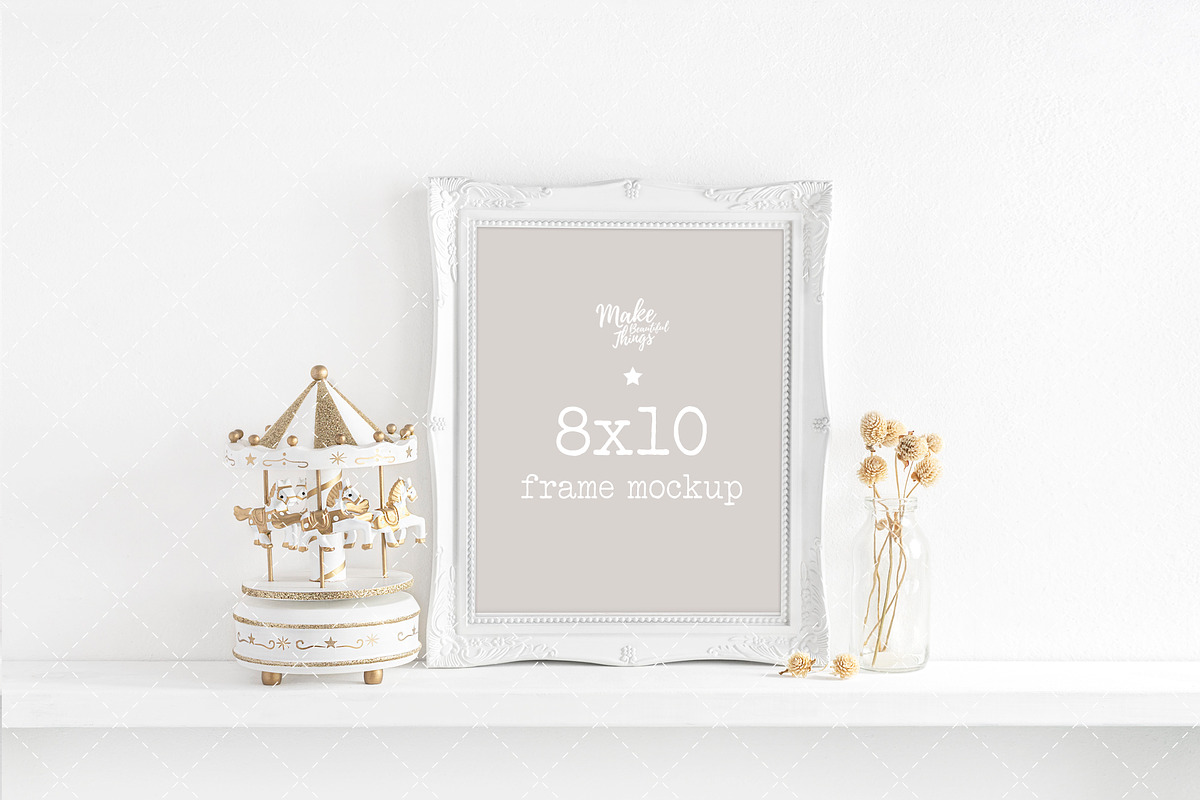 8x10 nursery frame mockup in Mockup Templates - product preview 8