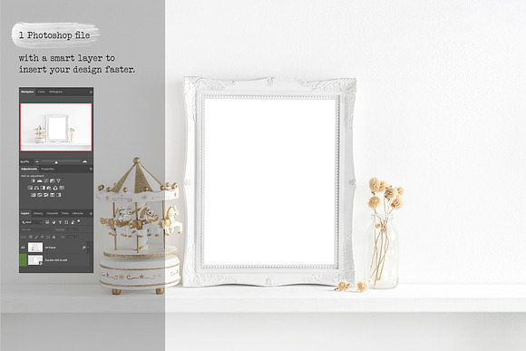 8x10 nursery frame mockup in Mockup Templates - product preview 2