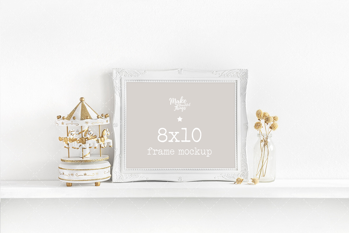 8x10 nursery frame mockup in Mockup Templates - product preview 8