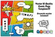Vector Comic Page Template 2