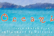 Oceania, a Balearic vacation font