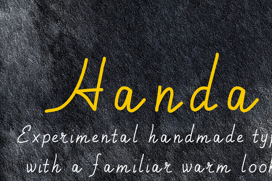 Handa, a hand made exploration in Script Fonts - product preview 8