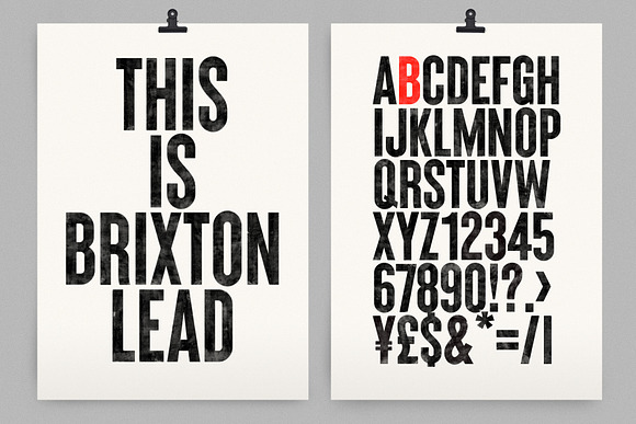 Brixton SVG - Handprinted Typefamily in Display Fonts - product preview 3