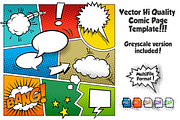 Vector Comic Page Template 1