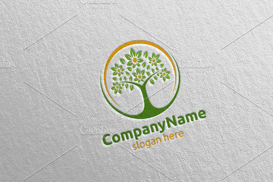 Tree Digital Financial Invest Logo in Logo Templates - product preview 8