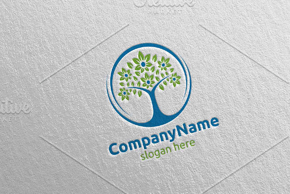 Tree Digital Financial Invest Logo in Logo Templates - product preview 3
