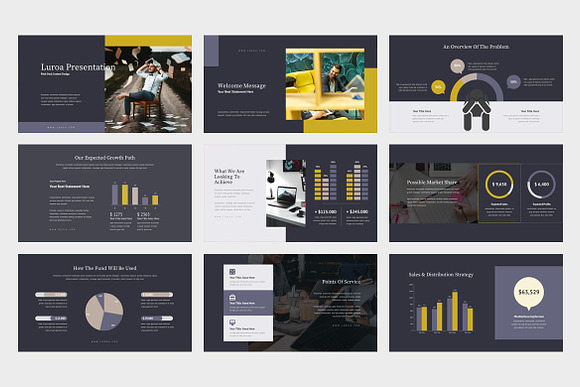 Luroa : Pitch Deck Powerpoint in PowerPoint Templates - product preview 1