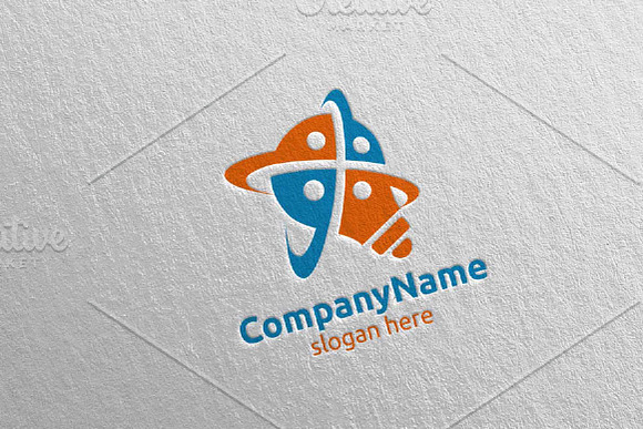 Bulb Creative Idea Logo in Logo Templates - product preview 3