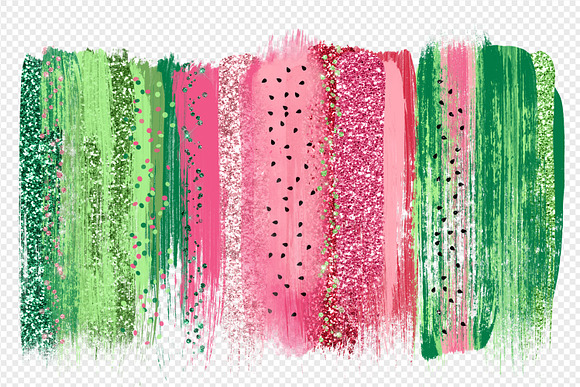 Watermelon Watercolor Elements in Illustrations - product preview 1