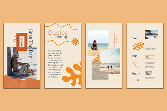 Summer Instagram Templates in Instagram Templates - product preview 2