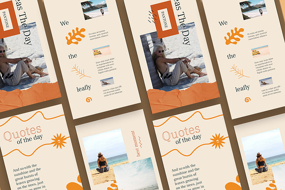 Summer Instagram Templates in Instagram Templates - product preview 3