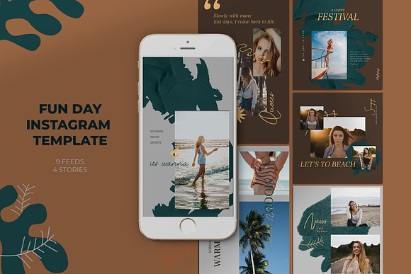 Fun Day Instagram Templates in Instagram Templates - product preview 8