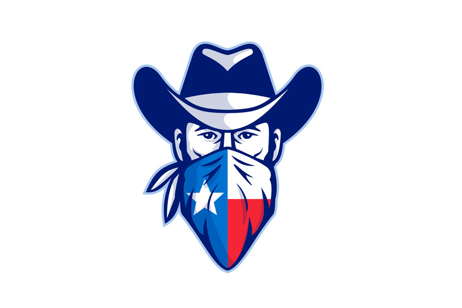 Texan Bandit Texas Flag Bandana