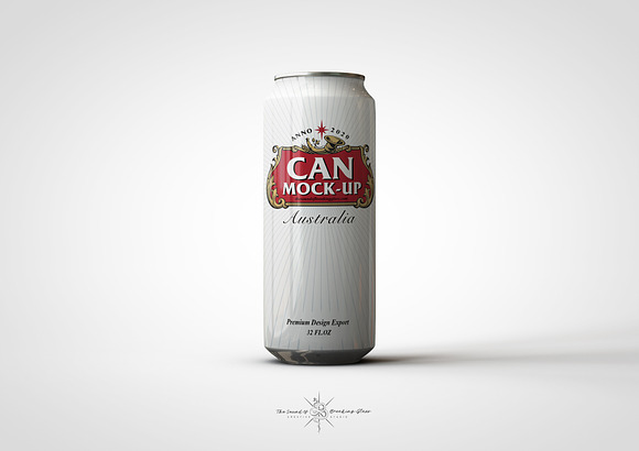 Crowler Beer Can | Soda Can Mock-Up in Product Mockups - product preview 1