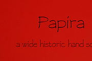 Papira, a wide papyrus age font