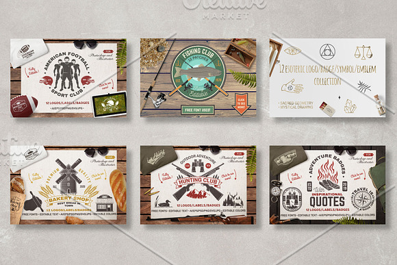 72 Badges Graphics Part.4 in Logo Templates - product preview 1