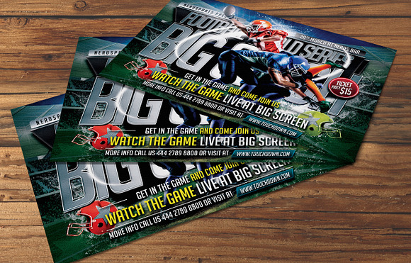 Big Clash Football Flyer in Flyer Templates - product preview 1