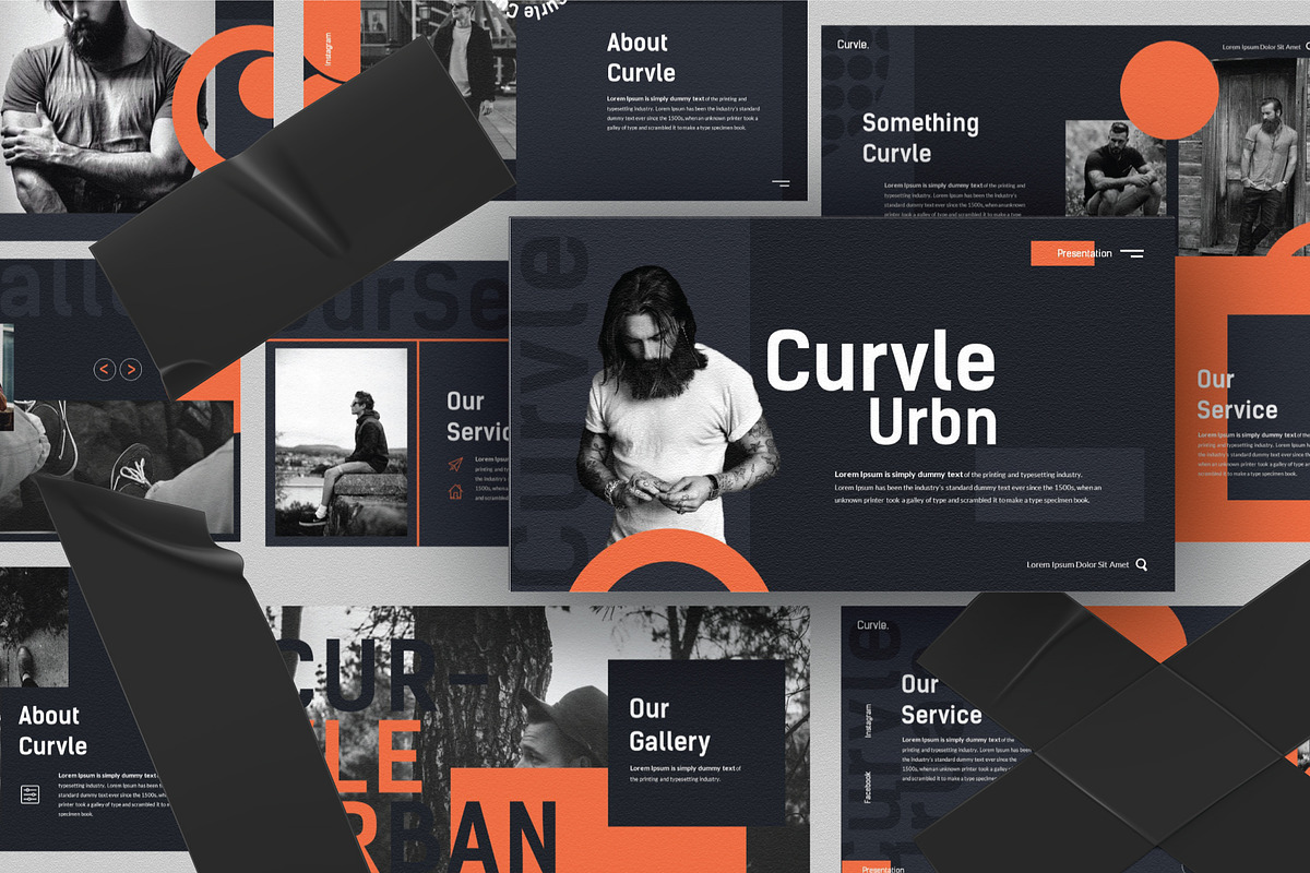 Curvle Urban Keynote in Keynote Templates - product preview 8