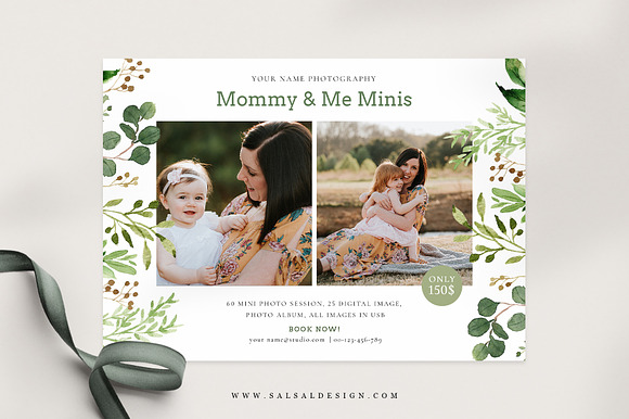 Mommy & Me Minis Session Mini078 in Card Templates - product preview 2