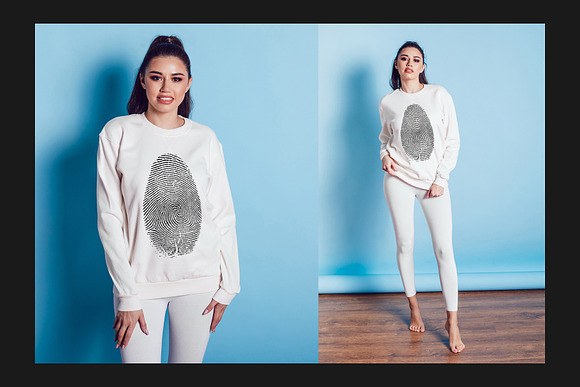 Sweatshirt Mock-Up Set in Mockup Templates - product preview 5